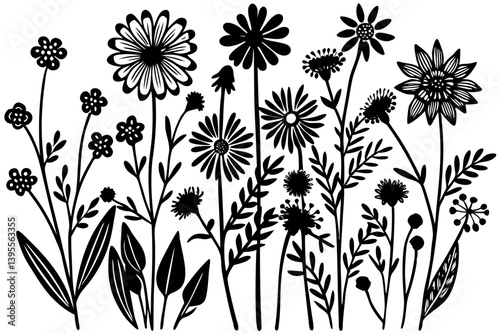 Elegant line art flower illustration, featuring a minimalist and hand-drawn floral design. Perfect for botanical prints, tattoo designs, nature-themed branding, packaging, wedding invitations, wall ar