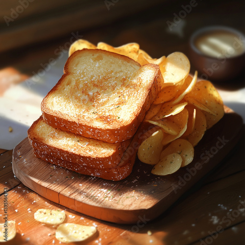 Toast and chips