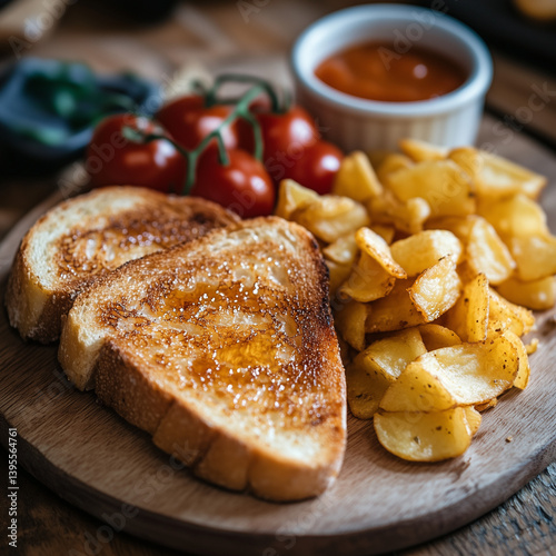 Toast and chips
