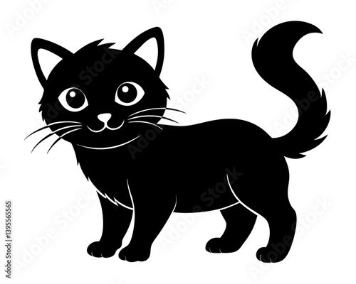 Kitten Vector Silhouettes & SVG Icon