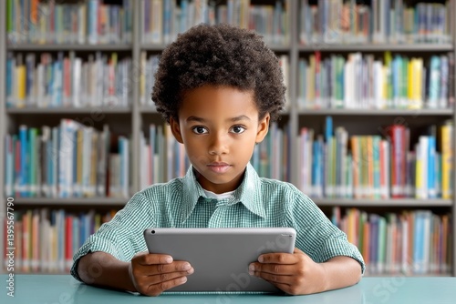 A middle schooler using a digital tool for reading comprehension practice