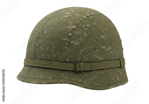 Photography Isolated Camouflage Military Helmet