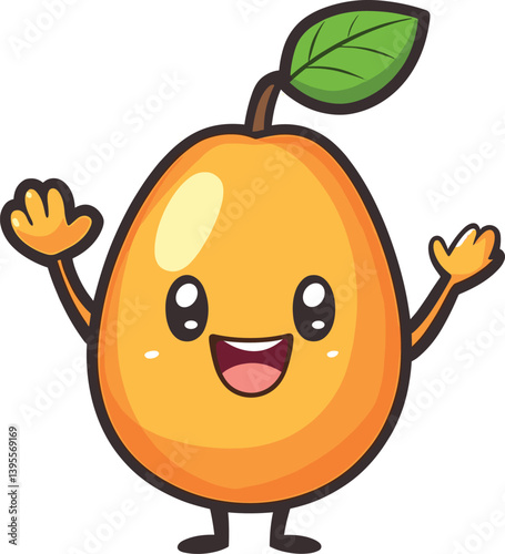 funny orange cartoon
