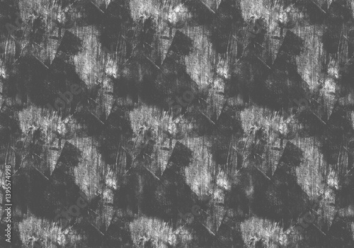 Abstract grunge black and white distressed texture background, Isolated on transparent background, PNG	