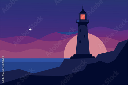 distant-lighthouse-shining-against-a-twilight