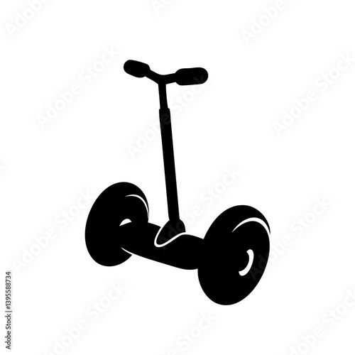 segway scooter icon, segway scooter silhouette vector illustration-simple silhouette illustration of segway scooter, perfect for segway scooter logos and icons