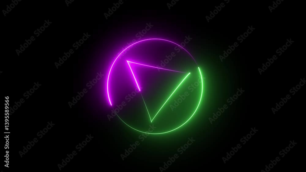 glowing neon light glowing neon light