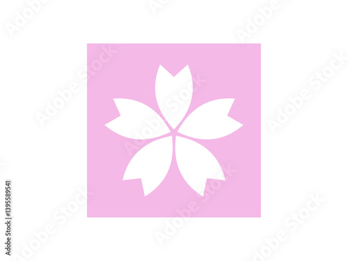 桜の花正方形アイコン