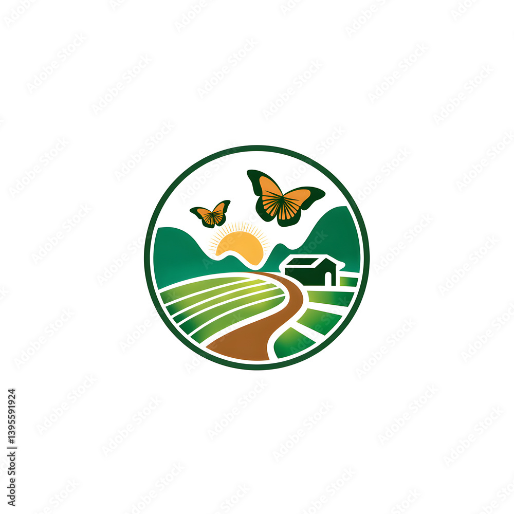 Obraz premium Nature logo icon
