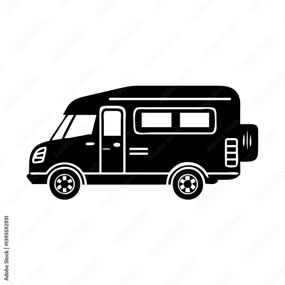 rv recreational vehicle icon, rv recreational vehicle silhouette vector illustration-simple silhouette illustration of rv recreational vehicle, perfect for rv recreational vehicle logos and icons rv recreational vehicle icon, rv recreational vehicle silhouette vector illustration-simple silhouette illustration of rv recreational vehicle, perfect for rv recreational vehicle logos and icons
