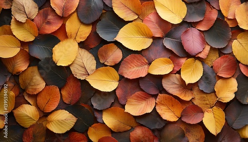 Autumn Leaves Pattern Background photo