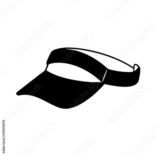 visors icon, visors silhouette vector illustration-simple silhouette illustration of visors, perfect for visors logos and icons