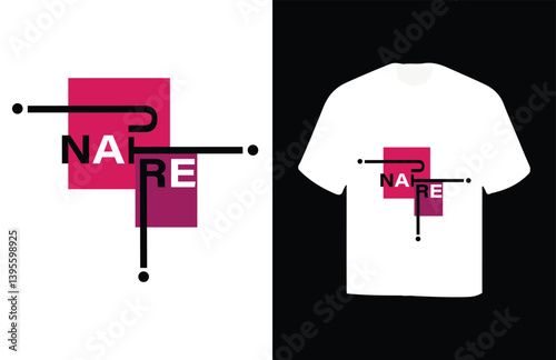nature typography t-shirt design