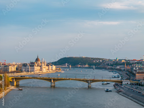 Photography Budapest Landscape, Parliament, Citadella, Danube, Castle