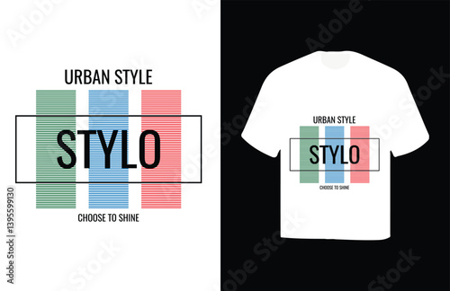 urban style t-shirt design vector