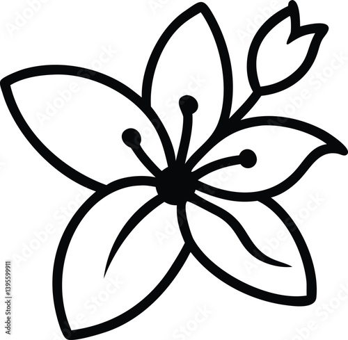 wallflower, waxflower, verbena, wisteria , flower logo
