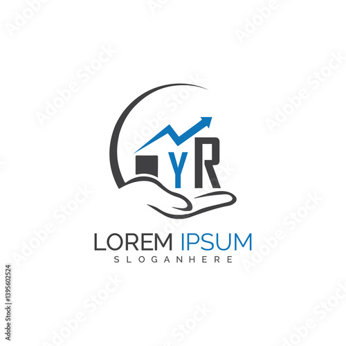 Free Download initial monogram logo With the upward progress suggested by the arrow design.
 - GFXLoad