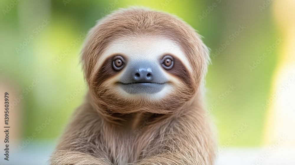 Fototapeta premium Close-up of a cute sloth face