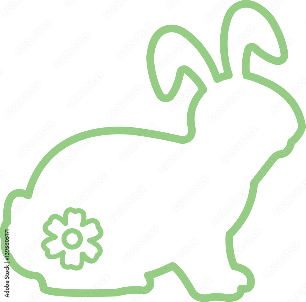 Easter bunny clip art design on plain white transparent isolated background for card, shirt, hoodie, sweatshirt, apparel, tag, mug, icon, poster or badge Easter bunny clip art design on plain white transparent isolated background for card, shirt, hoodie, sweatshirt, apparel, tag, mug, icon, poster or badge