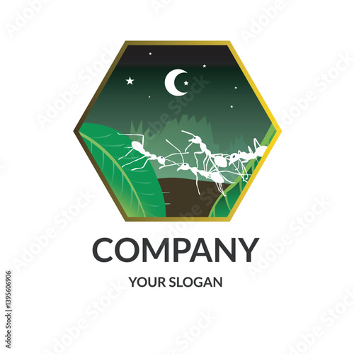 Ant Company logo design template

