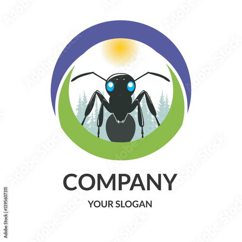 Ant Company logo design template

