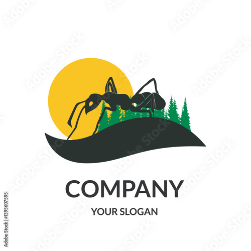 Ant Company logo design template
