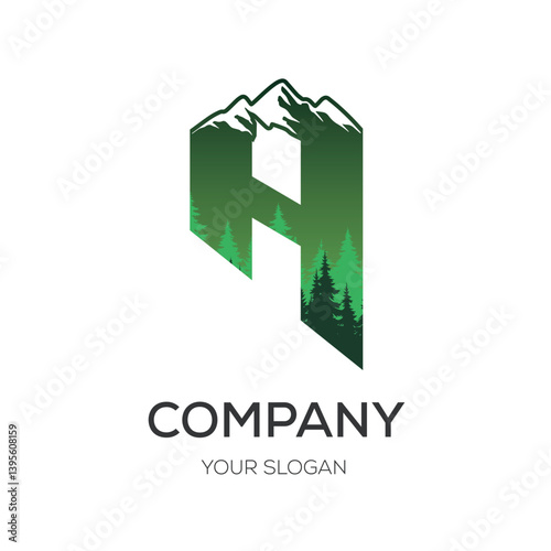 Alphabet A Company Logo design
