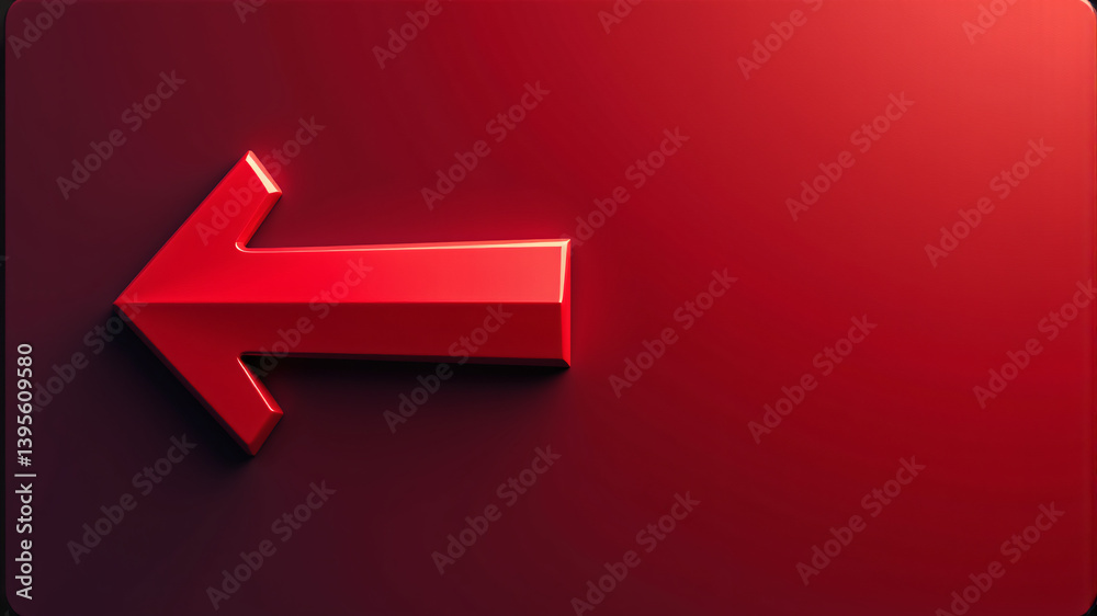 Bold Red Arrow Icon for Direction Bold Red Arrow Icon for Direction