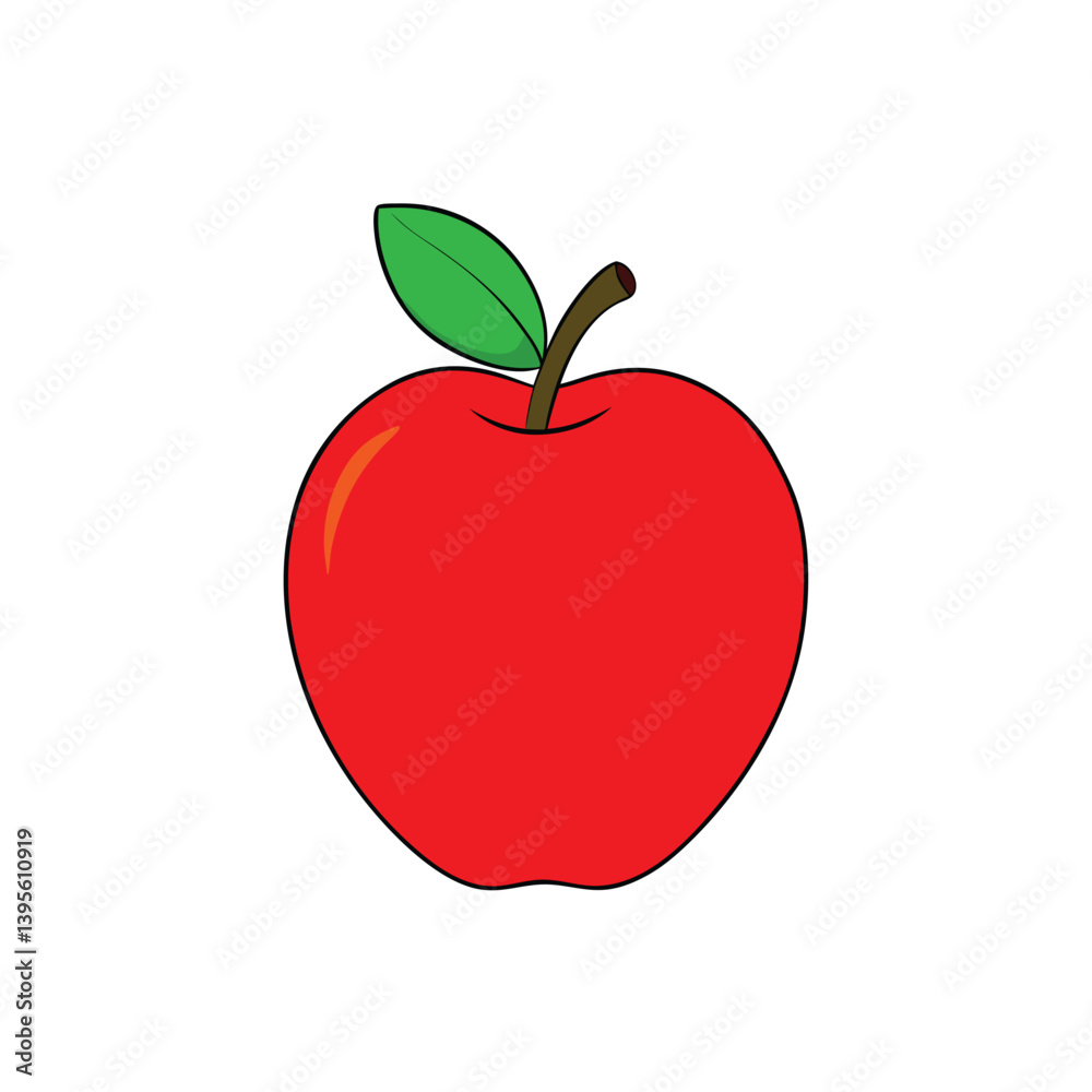 red apple vector illustration red apple vector illustration