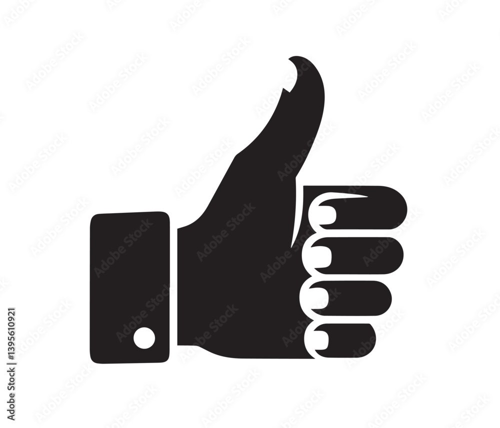 Thumbs Logo, Thumbs Icon, Thumbs Hand icon, Simple Thumbs Up Icon, Perfect for Social Media Graphics with vector Illustration.