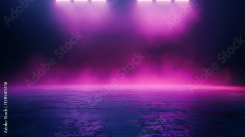 Wallpaper Mural Purple Pink Neon Stage Lighting Torontodigital.ca