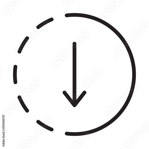 submit progress icon outline collection in black and on white background