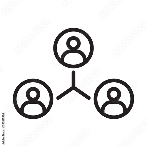 User interaction icon outline collection in black and on white background