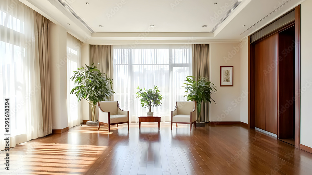 Fototapeta premium Spacious Light-Filled Modern Living Room