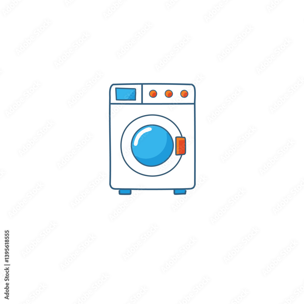 washing machine vector icon design