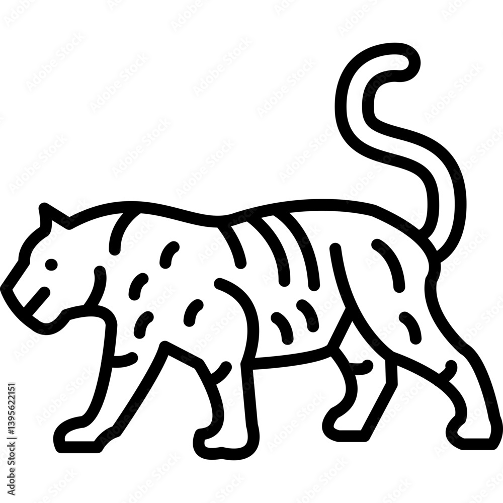 Fototapeta premium Tiger Icon