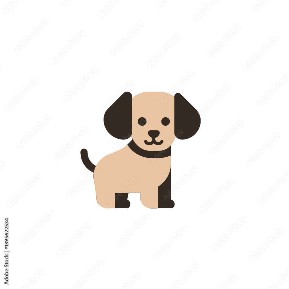 Naklejka premium Cute cartoon dog illustration