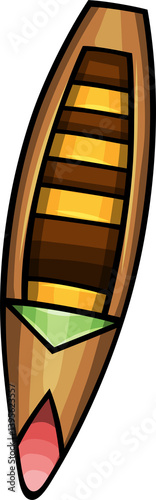 Doodle cartoon funny kayak