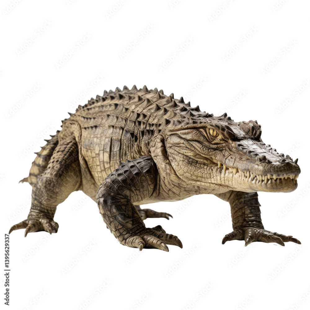 Naklejka premium Crocodile Image Showcase on transparent background