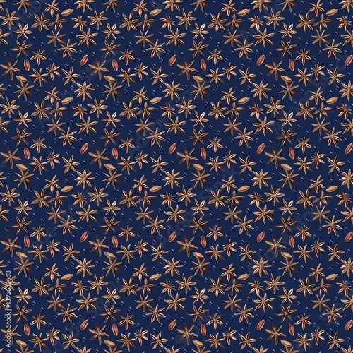 Elegant Allspice Seamless Pattern Background