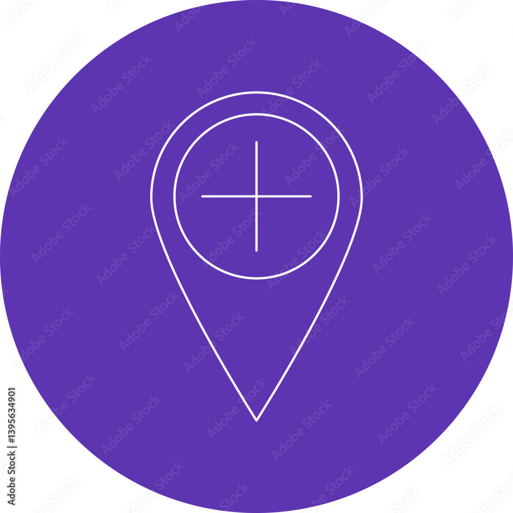 Add Location single vector illustration icon Add Location single vector illustration icon