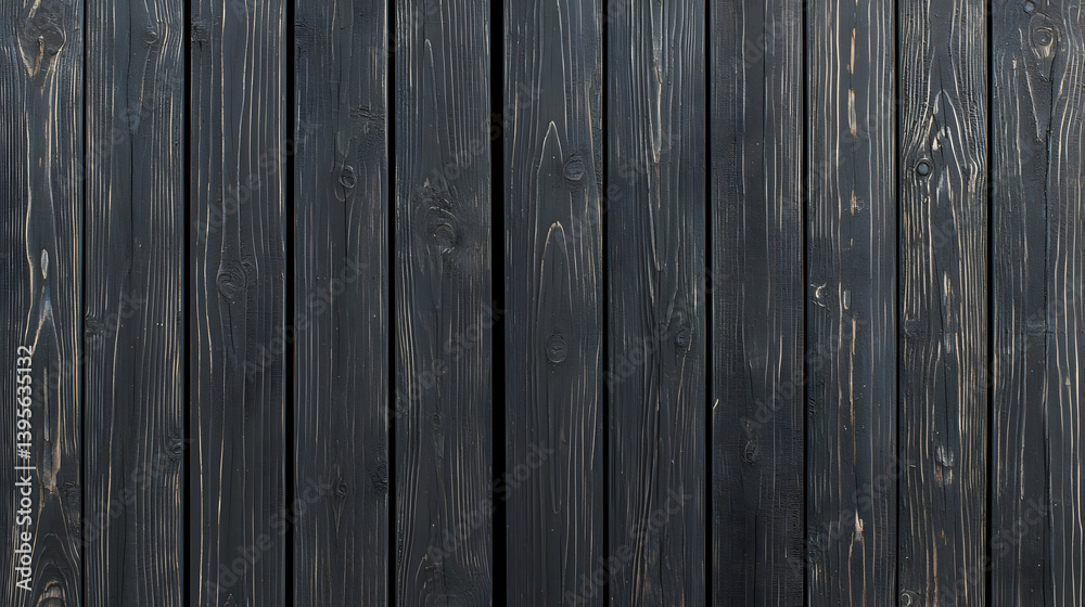 Fototapeta premium Dark Painted Wood Plank Wall Texture