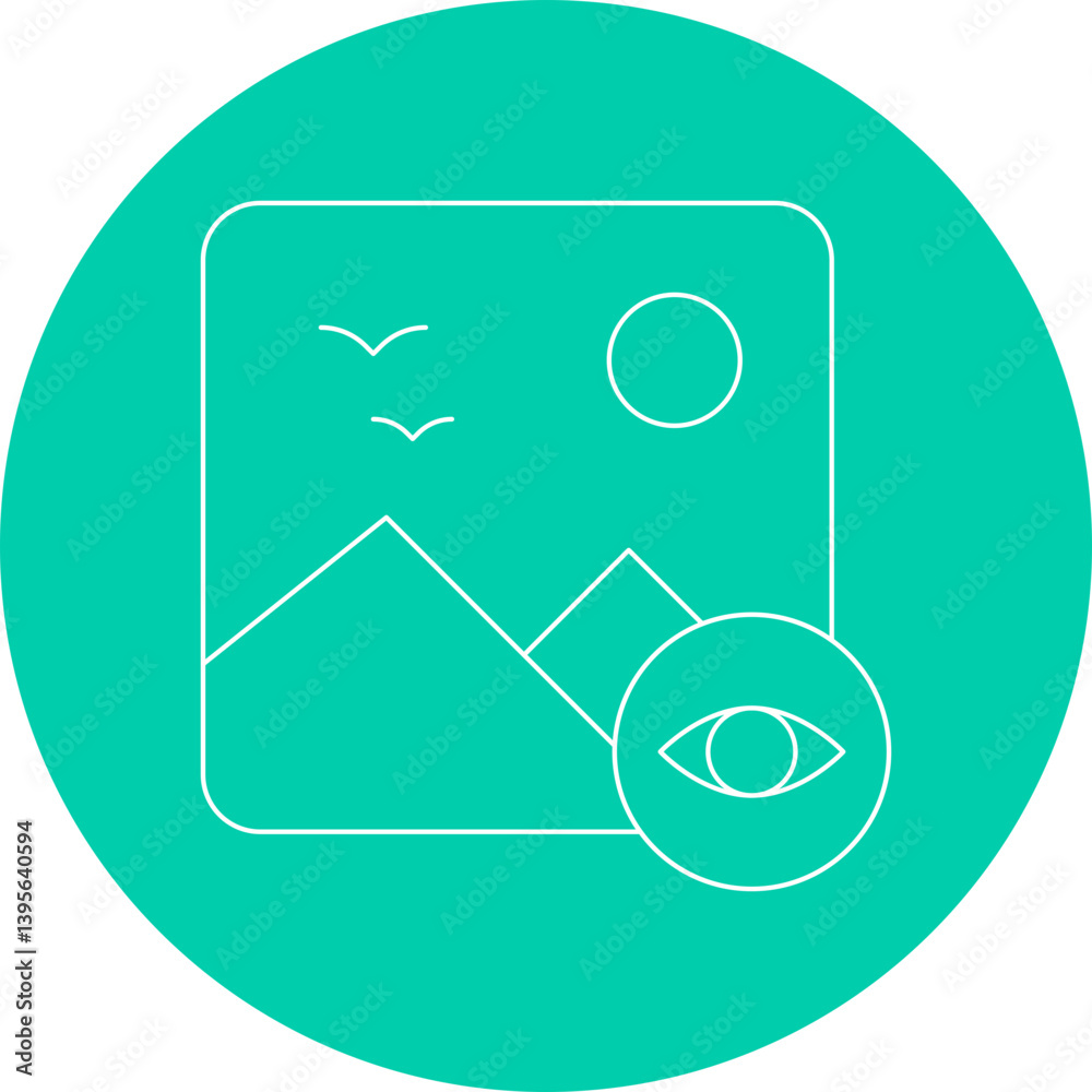 View Image single vector illustration icon View Image single vector illustration icon