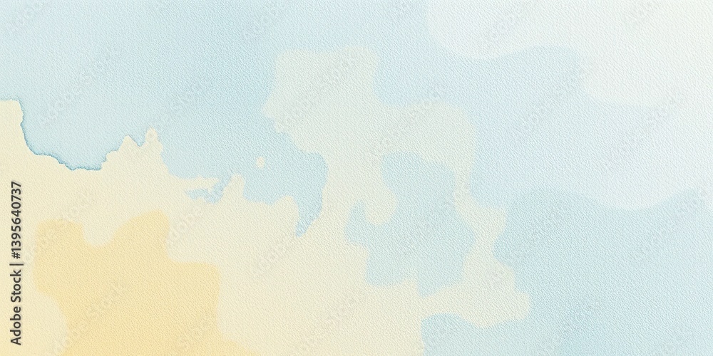 Obraz premium Abstract Watercolor Background with Pastel Blue and Yellow Tones