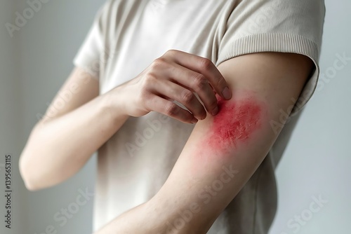 Dermatological Skin Disease, Allergy Reaction Background Image