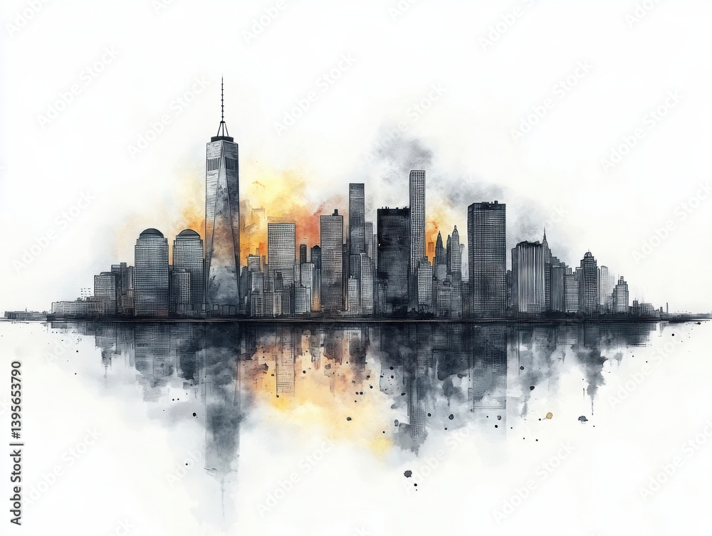 Obraz premium City Life in the 21st Century