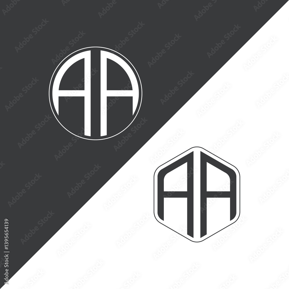 initial monogram logo With Circle and Polygon shape creative logo design.
initial monogram logo With Circle and Polygon shape creative logo design.
