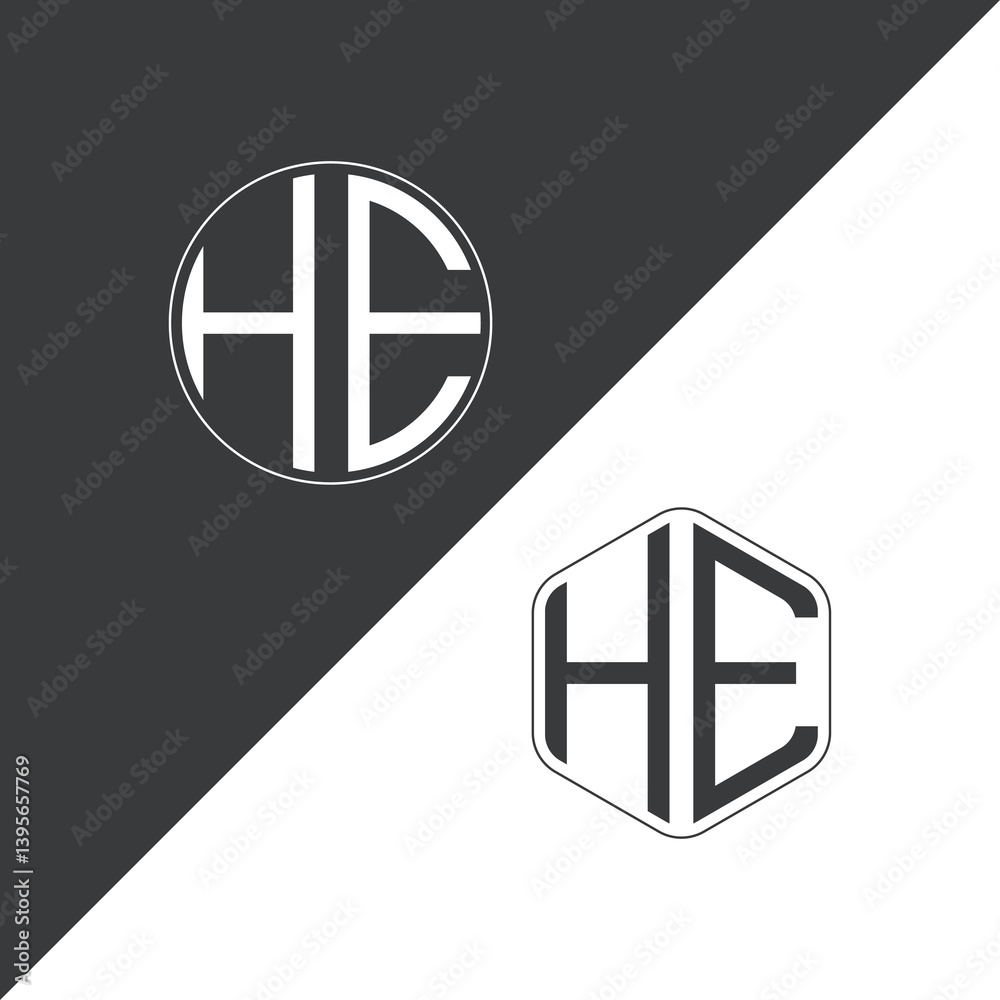 initial monogram logo With Circle and Polygon shape creative logo design.
initial monogram logo With Circle and Polygon shape creative logo design.