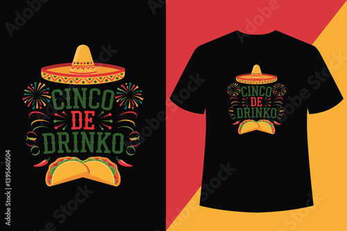 Cinco De Mayo T-shirt Design, Cinco De Mayo, t-shirt design