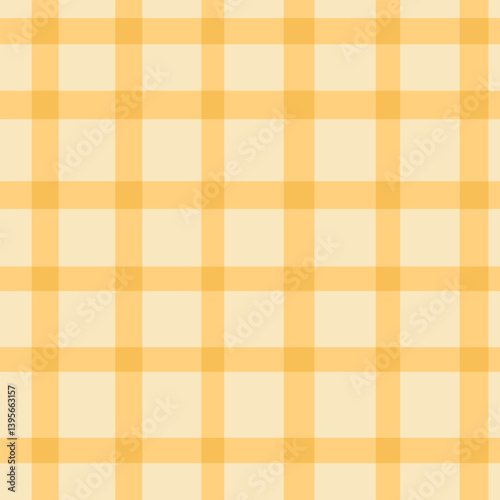 Seamless yellow plaid pattern resembling a soft picnic blanket with cozy summer vibes.